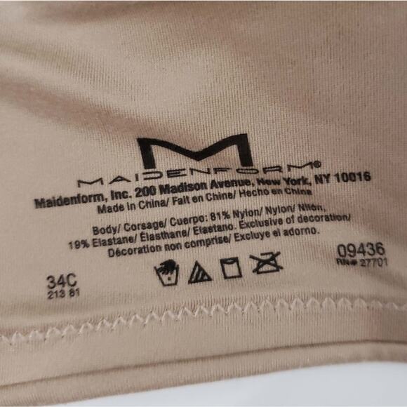 Maidenform Comfort Devotion Extra-Coverage Tailored Bra 09436 Beige Tan Nude - Picture 5 of 6